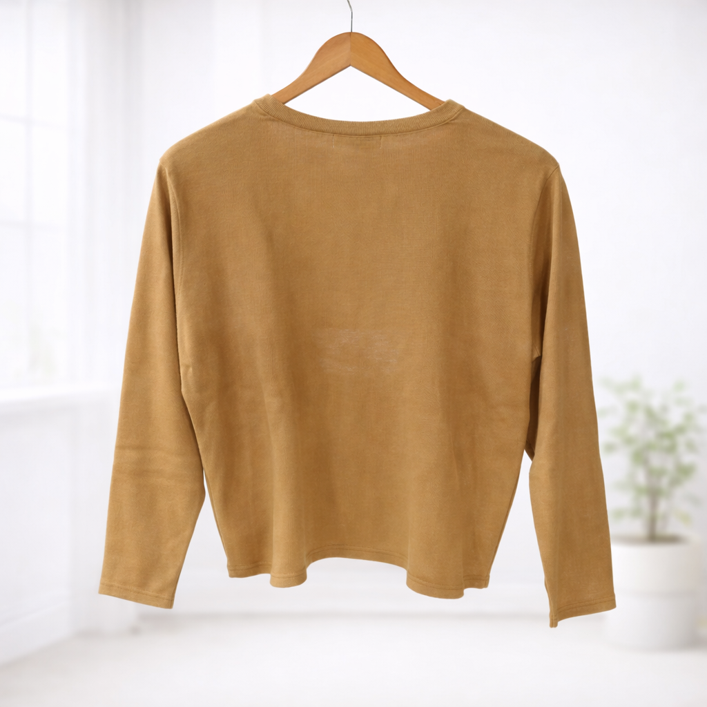 Potpourri Long Sleeved Sweater Shrug -- Mustard