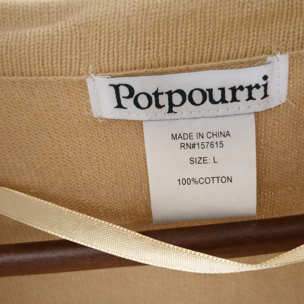 Potpourri Long Sleeved Sweater Shrug -- Mustard