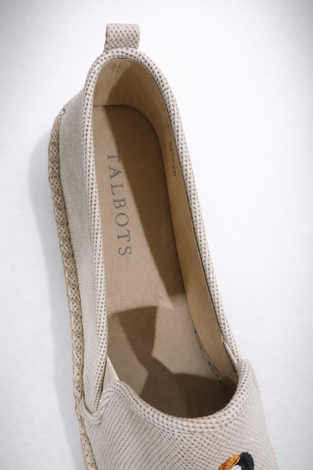 Talbots Embroidered Espadrilles - Beige