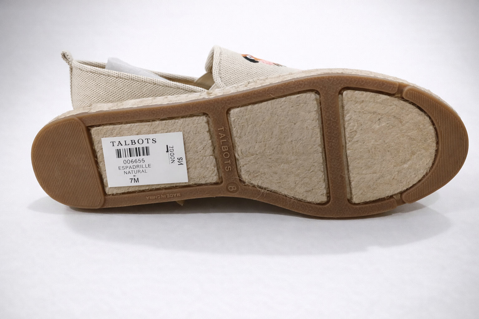 Talbots Embroidered Espadrilles - Beige