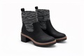 Forever 21 Ankle Boot with Knit Cuff -- Black