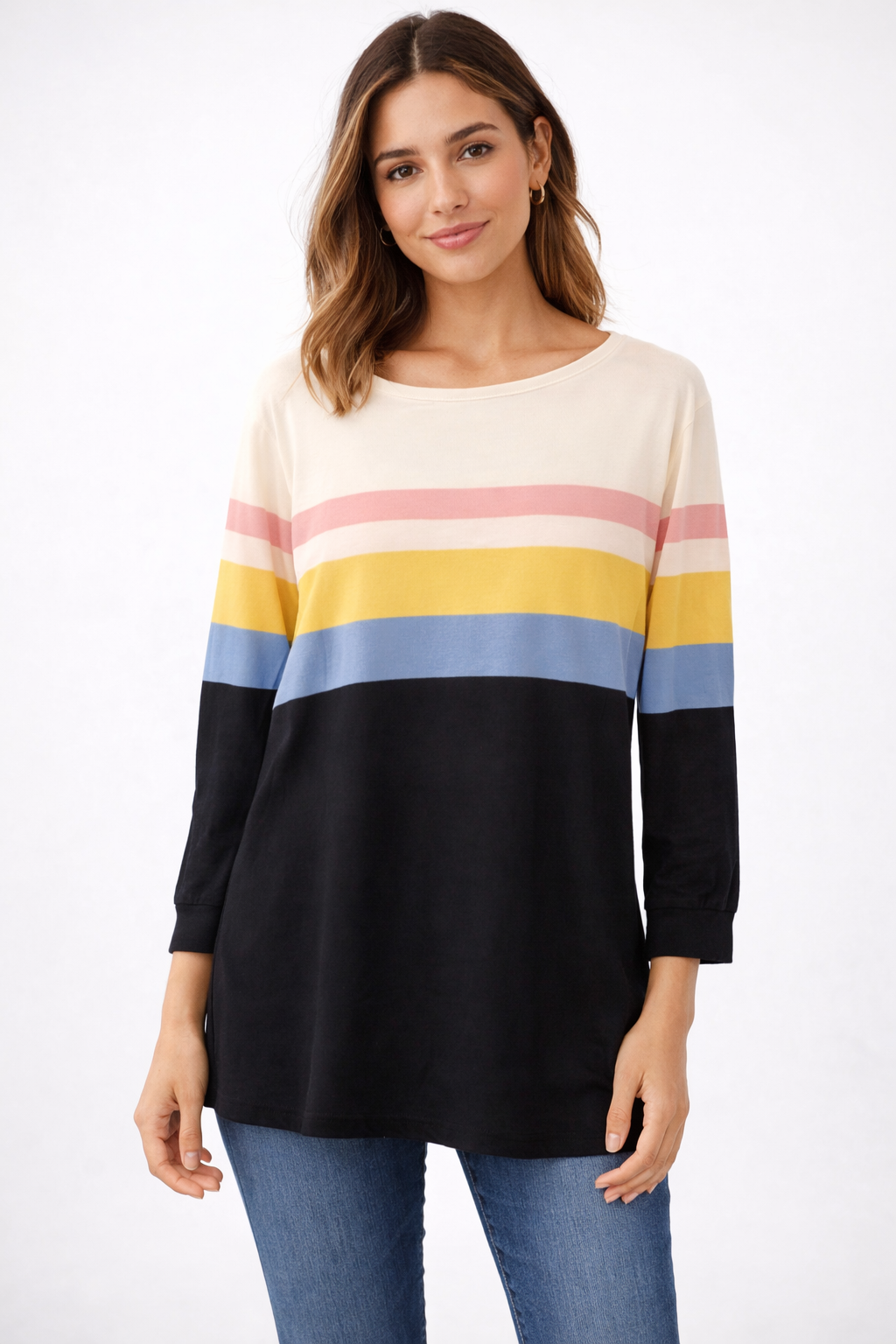 Talbots Long Sleeved Multi Colored T-Shirt